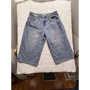 Vintage S.O.N.G. Jeans‎ Shorts Mens 33 Wide Leg Skater Grunge Denim 90s